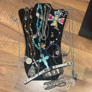 Bag of Preloved Religious jewelry for wear and craft